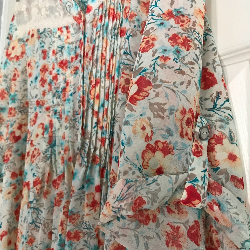 Plus size American Rag a-line chiffon tunic